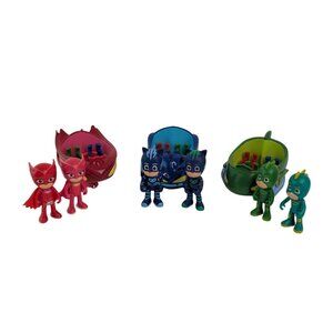Disney PJ Masks Gekko Owlette Catboy Figures & Vehicles Mobiles Cars